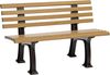 Blome Parkbank Ibiza Holzoptik Bank Sitzbank Gartenbank Kunststoffbank Bild 4