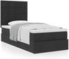 vidaXL Ottoman-Bett mit Matratze Schwarz 100x200 cm Stoff 3313135 Bild 4