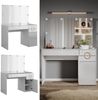 Schminktisch Adela Weiß 115 cm mit LED Beleuchtung Vicco Bild 2