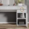Schminktisch Adela Weiß 115 cm mit LED Beleuchtung Vicco Bild 5