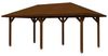 SKANHOLZ Pavillon, Zeltdach, viereckig, BxT: 374x656 cm nussbaum Gartenpavillon Bild 1