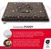 FDM PUDDY wasserdichtes Hundebett 70x60x5 cm Polyurethanschaum mit waschbarem Bezug Braun/Gold Bild 3