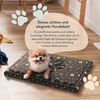 FDM PUDDY wasserdichtes Hundebett 70x60x5 cm Polyurethanschaum mit waschbarem Bezug Braun/Gold Bild 5
