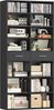 HOMECHO Bücherregal, 185,5 cm hoch Standregal mit 8 Ebenen und 2 Schubladen Bild 5
