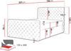 Boxspringbett Serrula Lux, Gelb, 120x200 cm Bild 4