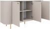 Ovalio Sideboard Typ 830 Kommode 164 cm Wohnzimmer Esszimmer Anrichte Modern Farbwahl Sandbeige, Cremona-Eiche und Dunin-Eiche Bild 5