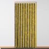 Moritz Flauschvorhang aus Chenille 100 x 200 cm schwarz gelb Türvorhang als Fliegenschutz Insektenschutz für Camping Wohnwagen Bild 2