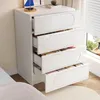 Kommode mit 4 Schubladen, Schubladenkommode, Mehrzweckschrank, Schubkastenkommode, weiß Bild 4