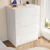 Kommode mit 4 Schubladen, Schubladenkommode, Mehrzweckschrank, Schubkastenkommode, weiß Bild 5