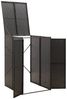 vidaXL Mülltonnenbox für 1 Tonne Schwarz 70x80x117 cm Poly Rattan 319860 Bild 3