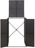 vidaXL Mülltonnenbox für 1 Tonne Schwarz 70x80x117 cm Poly Rattan 319860 Bild 4