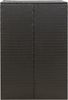 vidaXL Mülltonnenbox für 1 Tonne Schwarz 70x80x117 cm Poly Rattan 319860 Bild 5