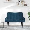 vidaXL Zweisitzer Sofa Blau 115 x 61 x 87 cm Samt 42028948 Bild 3