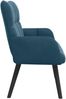 vidaXL Zweisitzer Sofa Blau 115 x 61 x 87 cm Samt 42028948 Bild 5