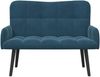 vidaXL Zweisitzer Sofa Blau 115 x 61 x 87 cm Samt 42028948 Bild 4