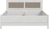 Doppelbett MOONDUST 180 x 200 cm Schneeeiche / Geflechtoptik, Forte Bild 2