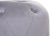 Hocker HWC-D22, Sitzhocker Ottomane, 42x39cm MVG-zertifiziert ~ Samt hellgrau Bild 2