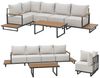 SVITA Gartenlounge-Set MALIBU, (Set), Modulare Lounge, Outdoor Sitzgruppe, Dicke Polster, Grau Bild 3