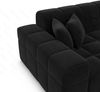 Samtstoff Wohnlandschaft Ibiza U Form - Samtstoff - schwarz - Links Bild 5