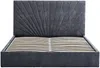 Vente-unique - RIBIOLA Bett Stoff Grau - B 213 cm x H 110 cm x L 168 cm Bild 5
