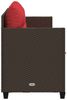 vidaXL Sonnenliege mit Kissen Braun Poly Rattan 368332 Bild 5