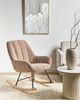 Schaukelsessel KINNO Bouclé Beige Bild 3
