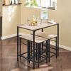 SoBuy® OGT11-N Bartisch Set 5-teilig Esstisch Bistrotisch mit 4 Stühlen Sitzgruppe Bild 3