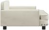 vidaXL Hundebett, Samt creme, 30 x 53 x 90 cm Bild 4