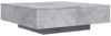 Couchtisch, Sofatisch mit LED-Leuchten Betongrau 100x100x31 cm Bild 3