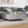 Couchtisch, Sofatisch mit LED-Leuchten Betongrau 100x100x31 cm Bild 4
