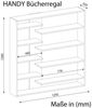 Bücherregal Handy Weiß Bild 3