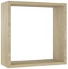 vidaXL Würfelregale 3 Stk. Sonoma-Eiche 326719 Bild 5