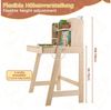 REDOM Schreibtisch Höhenverstellbarer Kinderschreibtisch (mit Schublade, Stauraum & Haken), Jugendschreibtisch Computertisch Bild 4