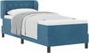 vidaXL Boxspringbett mit Kopfteil Dunkelblau 80 x 200 cm Samt 3340308 Bild 2