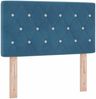 vidaXL Boxspringbett mit Kopfteil Dunkelblau 80 x 200 cm Samt 3340308 Bild 5