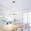 JUST LIGHT 11524-12 LED Pendelleuchte Circle 60cm 3000K Gold Bild 2
