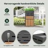 LVHOM Mülltonnenbox 1er mit Pflanzkasten, 1x240 L, Abschließbare Mülltonnenverkleidung aus Stahl für Garten, Anthrazit Bild 3