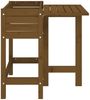 vidaXL Pflanzkasten mit Klappbarer Tischplatte Honigbraun Massivholz 825124 Bild 5