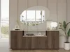 Vente-unique - LOTULA Sideboard Holz, Platte BraunBeige - B 44,5 cm x H 75 cm x L 180 cm Bild 4