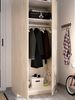 Dmora Kleiderschrank 2 Türen Artu, Kleiderbügel für Schlafzimmer, Mehrzweckschrank, 81x52h184 cm, Eiche Bild 4
