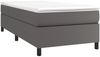 vidaXL Polsterbett Grau 90x200 cm Kunstleder [3121027] Bild 3