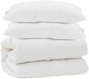 vidaXL Bettdecke mit Kissen 3 pcs Weiß Mikrofaser 3378163 Bild 2