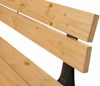 Gartenbank HWC-O20, Sitzbank Parkbank Holzbank 3-Sitzer, Gusseisen Holz Kiefer, 170cm ~ hellbraun Bild 5