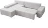 Ecksofa Milo, Sofa mit Schlaffunktion und Bettkasten, Couch L-Form, Sofa Links, Cord-Stoff, 273 x 85 x 185 cm, Grau Bild 5