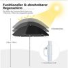 COSTWAY Campingstuhl, mit Sonnenschirm, Getränkehalter & Kühltasche, faltbar Bild 3