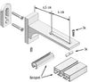 Vorhangschiene "silber" aus Aluminium, alle Längen bis 480cm möglich, Flache Gardinenschiene ( 7mm ), "1- / 2-/ 3- /4-läufig" inkl. Vorhanggleiter Bild 5