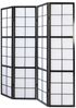 4fach Paravents Paravent Raumteiler Shoji schwarz Bild 2
