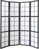 4fach Paravents Paravent Raumteiler Shoji schwarz Bild 3