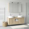 vidaXL Badezimmerschrank-Set 4 pcs Sonoma-Eiche Holzwerkstoff 3406457 Bild 4