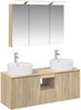 vidaXL Badezimmerschrank-Set 4 pcs Sonoma-Eiche Holzwerkstoff 3406457 Bild 2